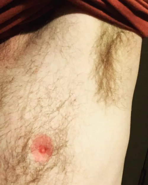 Untrimmed pit and chest hair by Satyrwulf