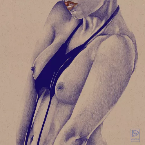 Nude drawn by me by Dreamy_Skin_Art