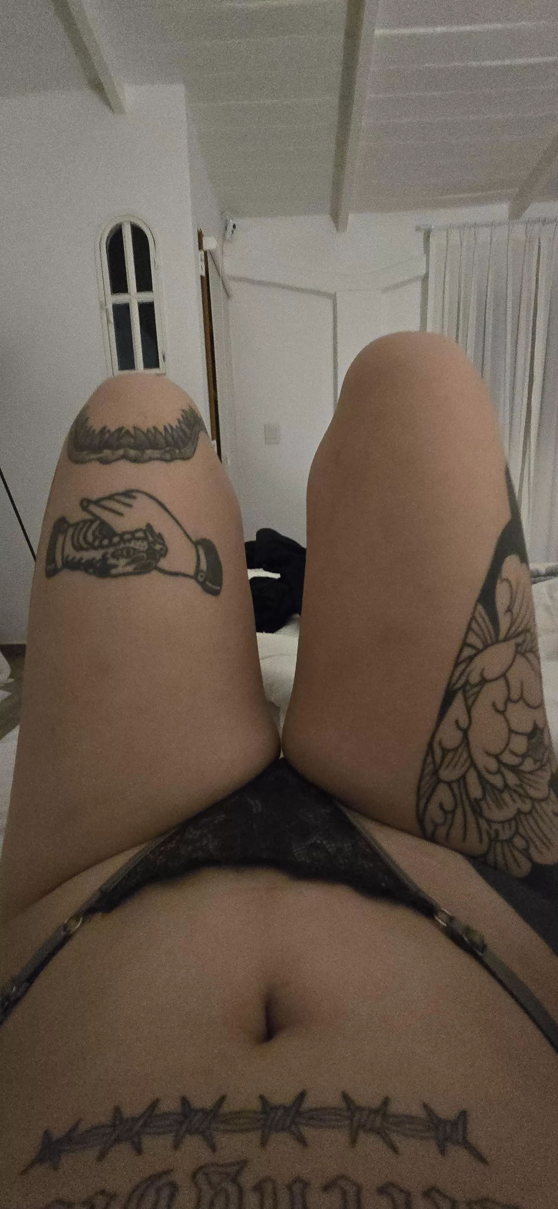 should I open them babe  posted by queenbl0ndie