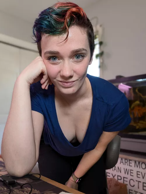 Trying out my new camera and of course has to try a down blouse photo by Snow_Whyte0826