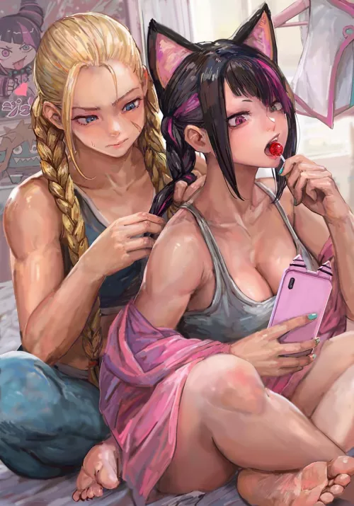 Cammy & Juri by Miche by heelydon