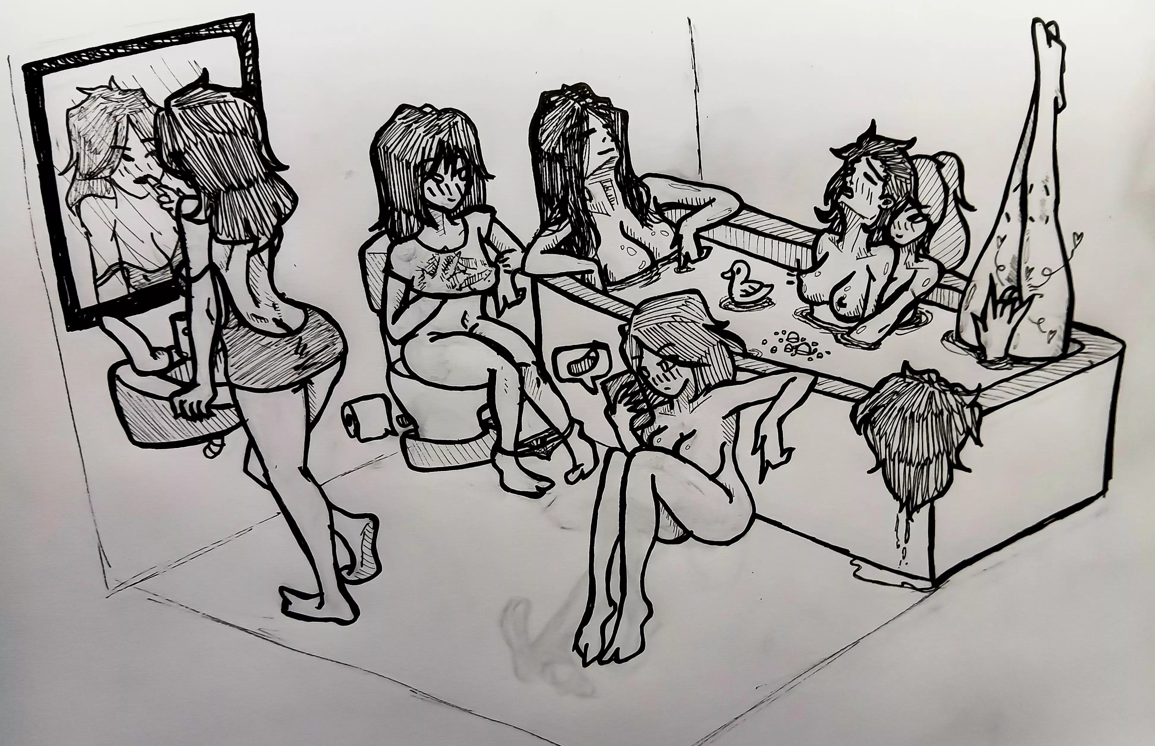 Crowded bathroom by me posted by peculiarPotat0