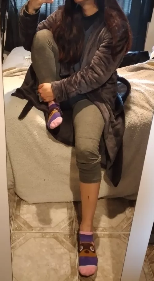 Cute Animal Crossing socks by dreampetitefairy