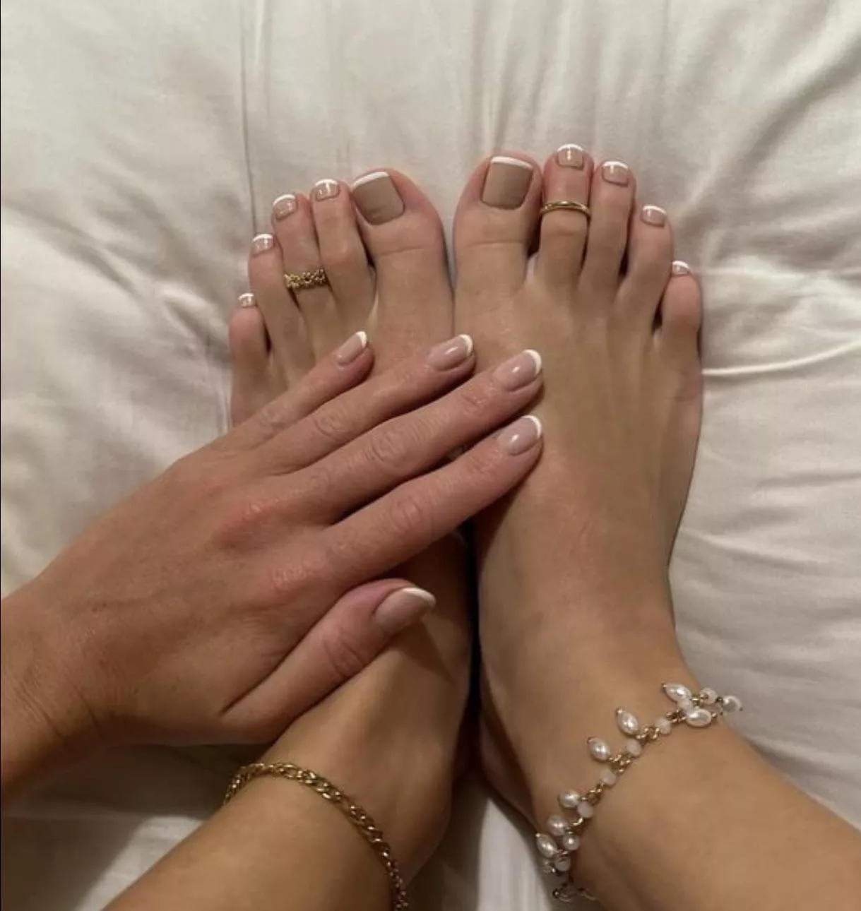 French tip hands and toes posted by SarahsSoftSoles