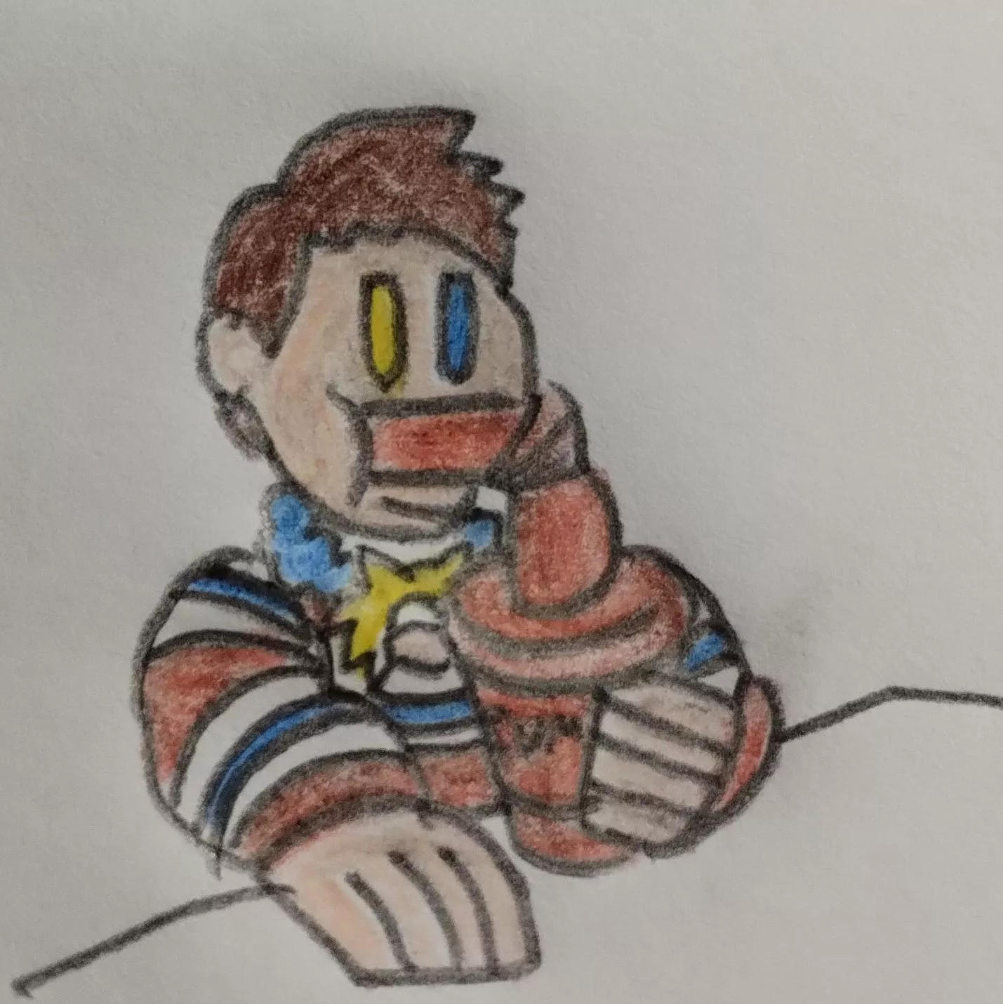 I just solved to draw that scene of the giant noodle in my artstyle posted by JeanNaej890