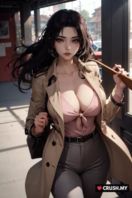 Is she ready to take on the day with this bold and elegant style? by Myers_Naomi1