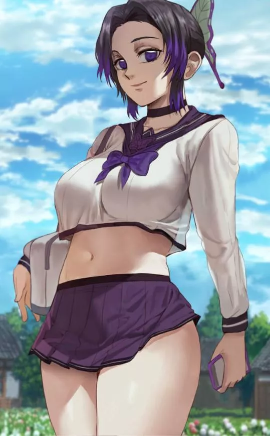 Kochou Shinobu unifrom (Shexyo) [Kimetsu no Yaiba] posted by naughtykitzz