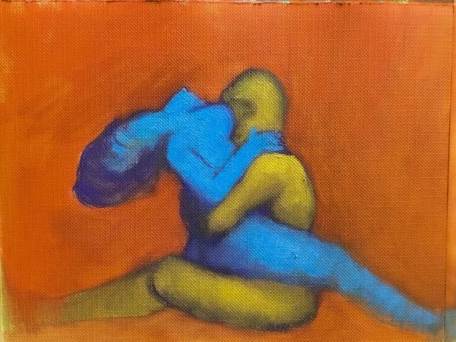 Lovers - painted sketch by me by SketchForHoney
