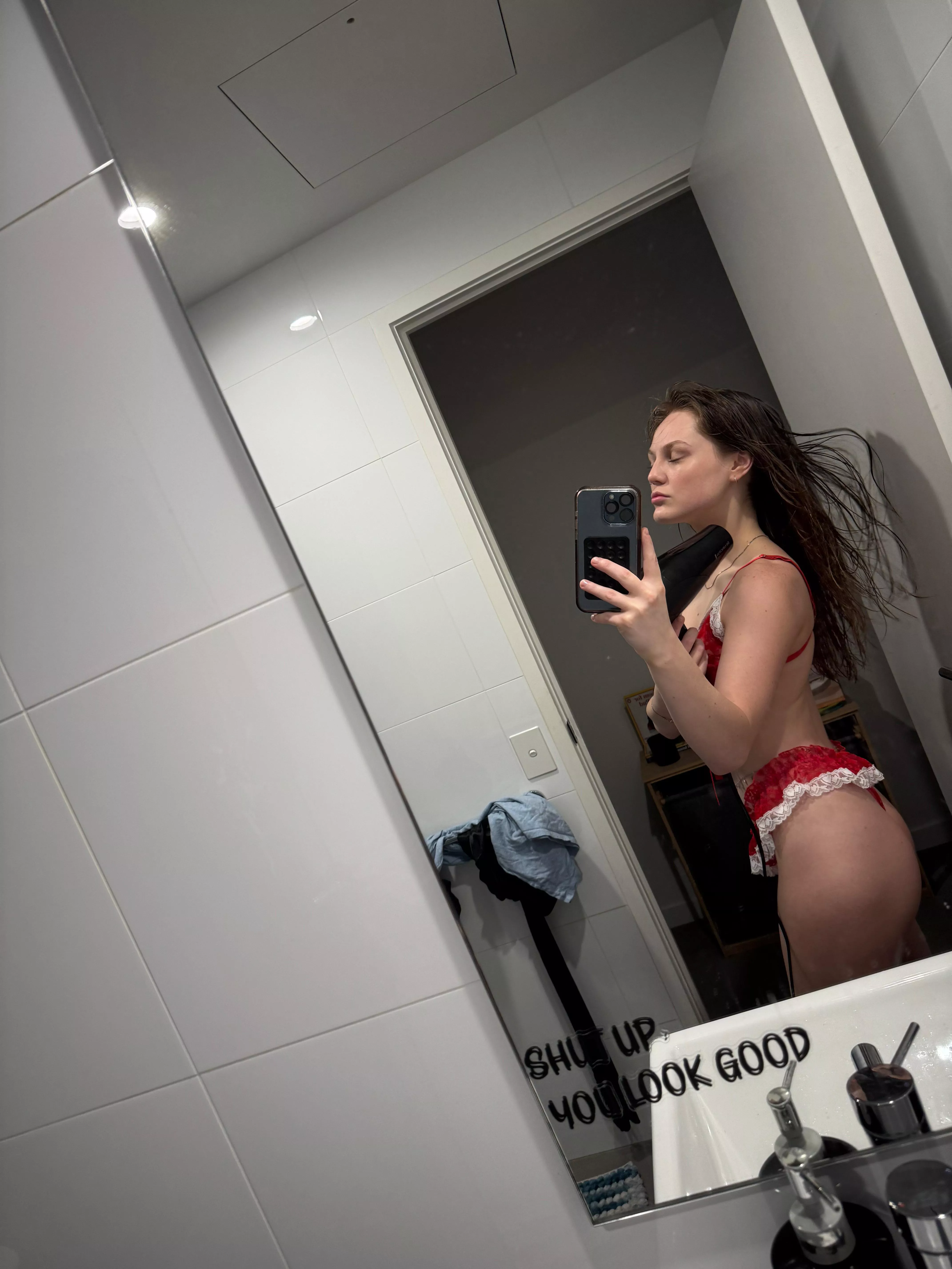 My hair is not the only thing getting blown tonight😈💋 posted by Karma-Gen