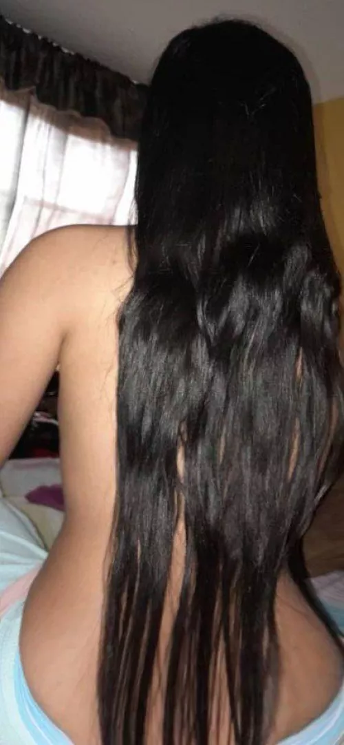My long hair feels so nice and soft by Ambitious-Impress-87