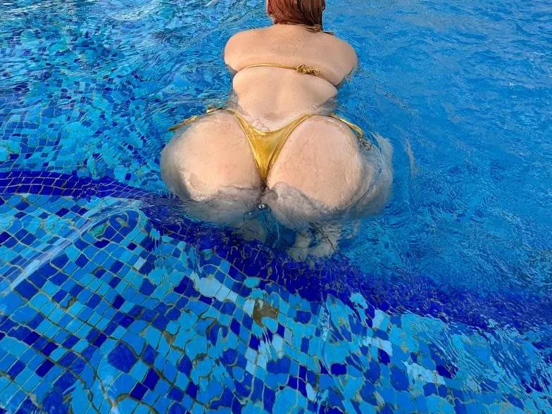 My neighbor Surprised at a Pool Party posted by YourCyberGF