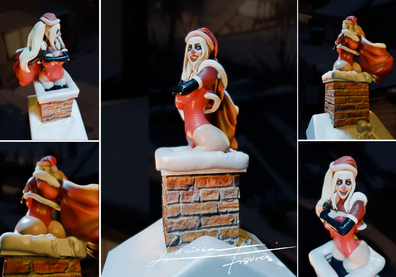 Santa Harley Figure in progress. [Art by Laniakea] posted by TamieGadelha