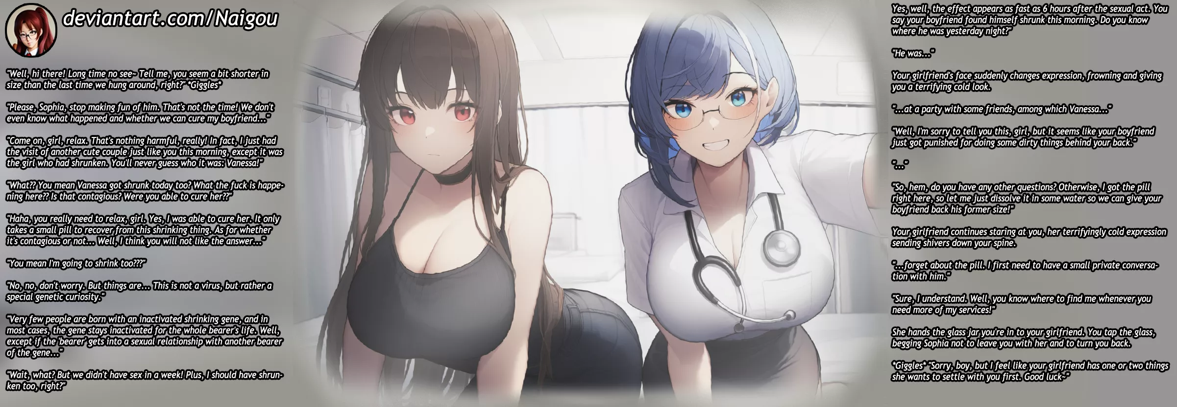 Shrunken by karma Part2 [femdom] [giantess][shrinking][cuckold][revenge] posted by Nalgou