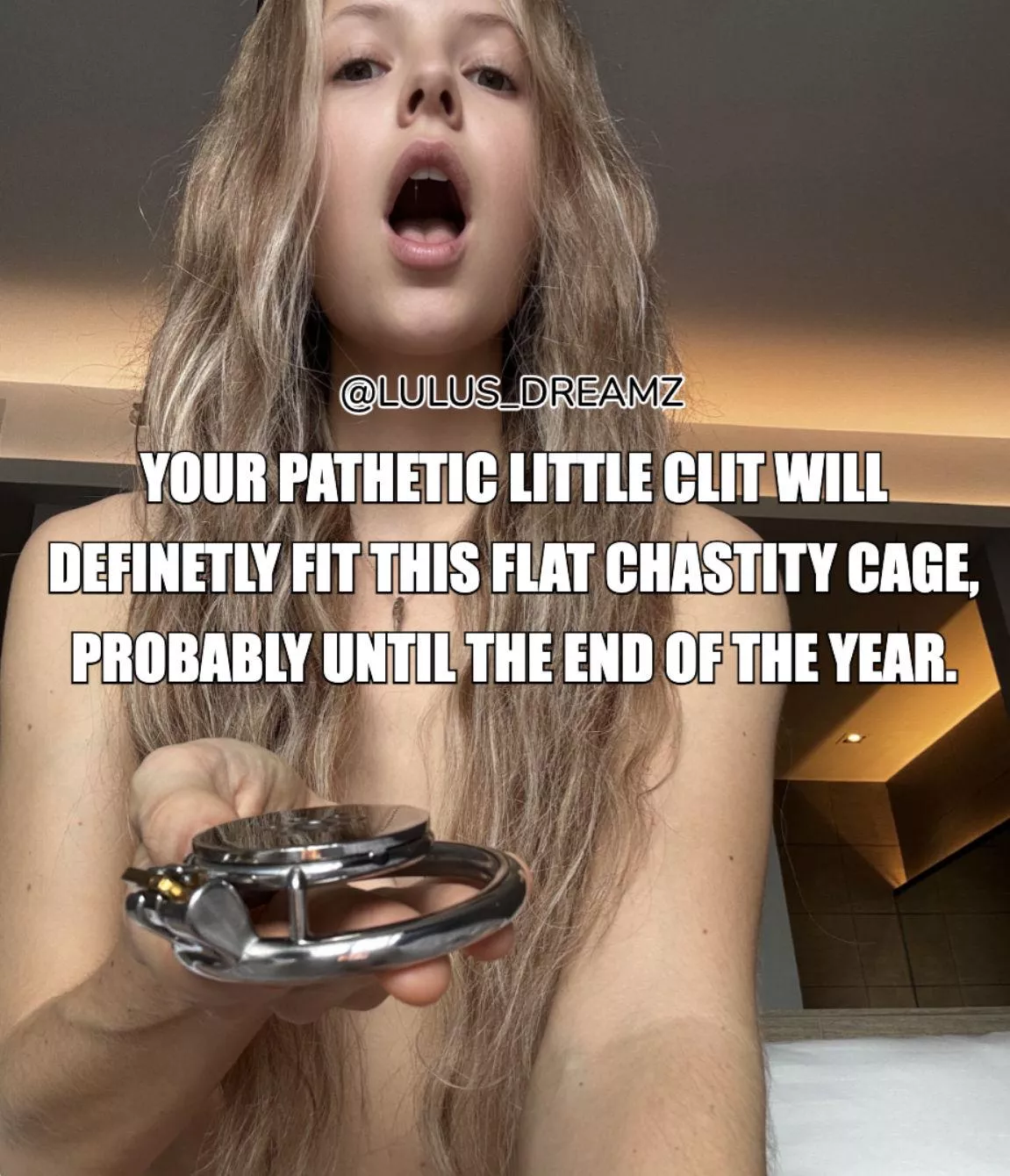 The ultimate punishment for a loser cock. posted by lulusdreamz