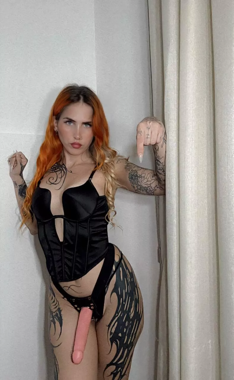 What happens if you walk into the room and find mom like this? 1 - you kneel down and start sucking it 2- you run your pantie and ask me to break your hole 3- all of the above	 posted by internetkinksk