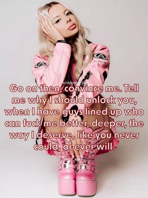 You got nothing, have you? Accept your fate, chastity-boi… by kinklover_uk