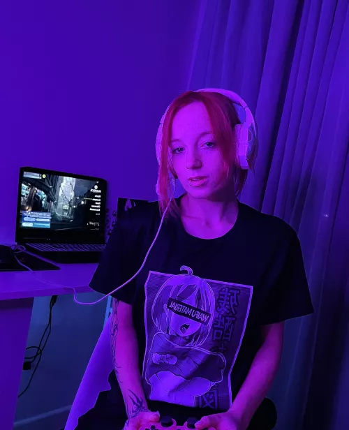 a girl's brightly colored hair suggests a passionate nature by Porcelain_Fox