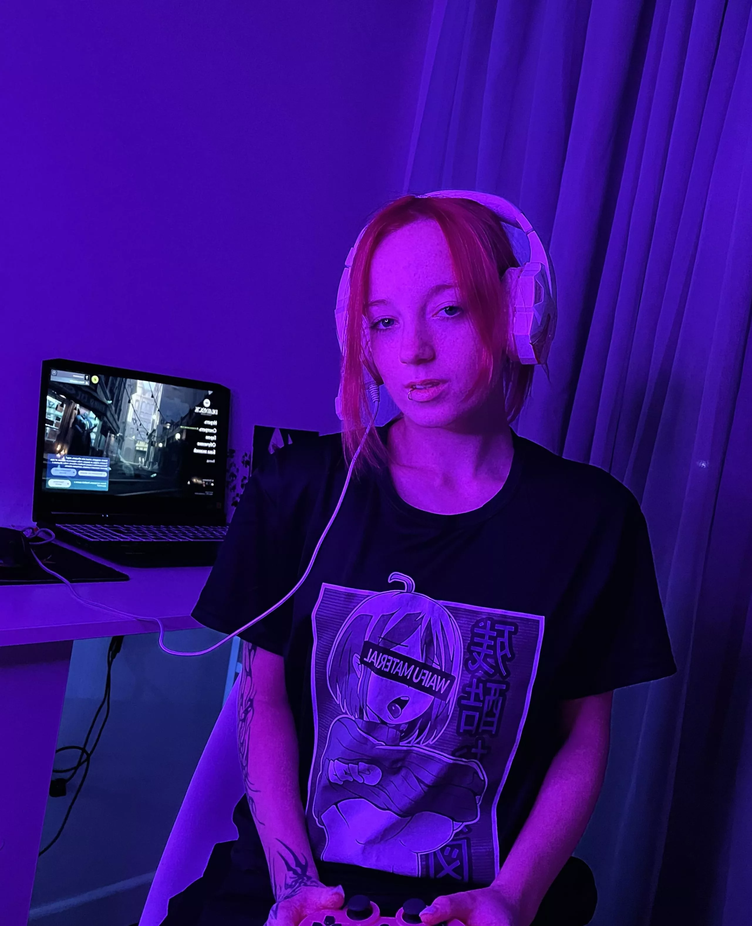 a girl's brightly colored hair suggests a passionate nature posted by Porcelain_Fox