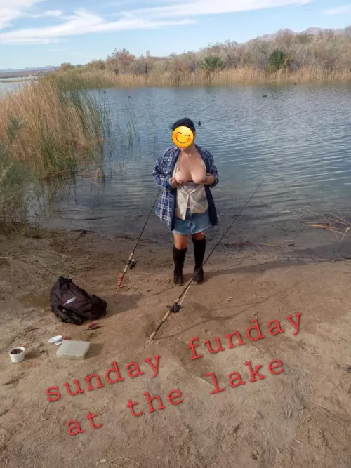 Just playing with the fishing guys  by funlovingcouple2000