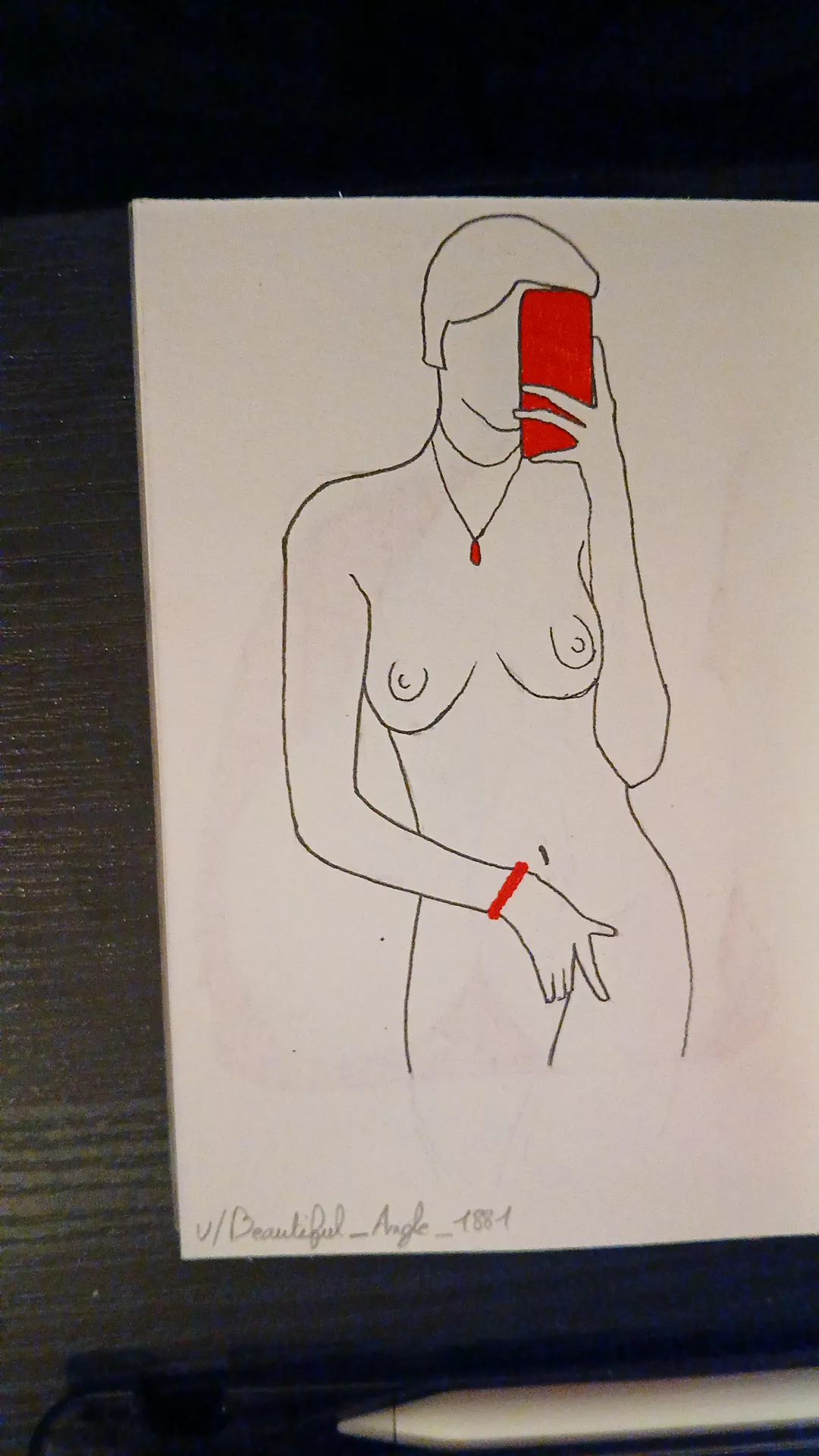 Sketchboob 6/40 by me (model : u/Beautiful_Angle_1881) posted by Nk_drawing_nsfw