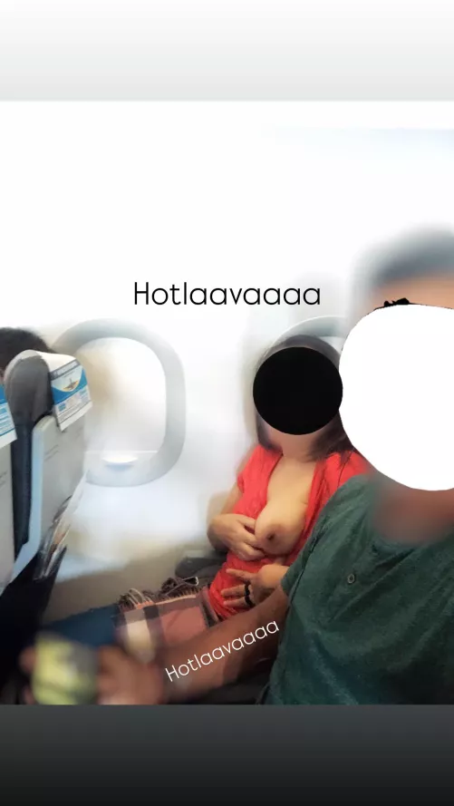 When I asked a co passenger to click a pic with me  by hotlaavaaaa