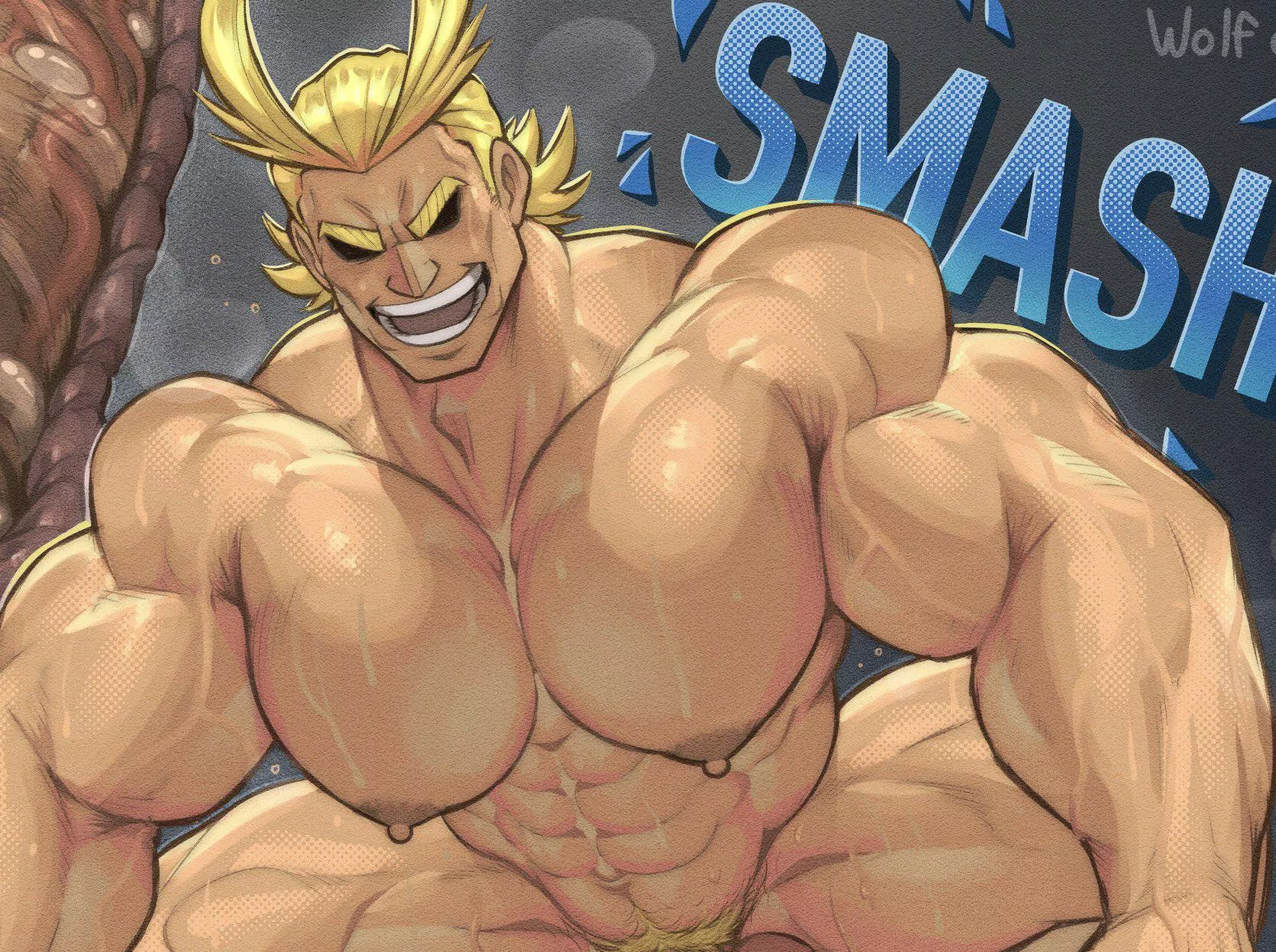(Wolf con f) all might posted by idkanymore408