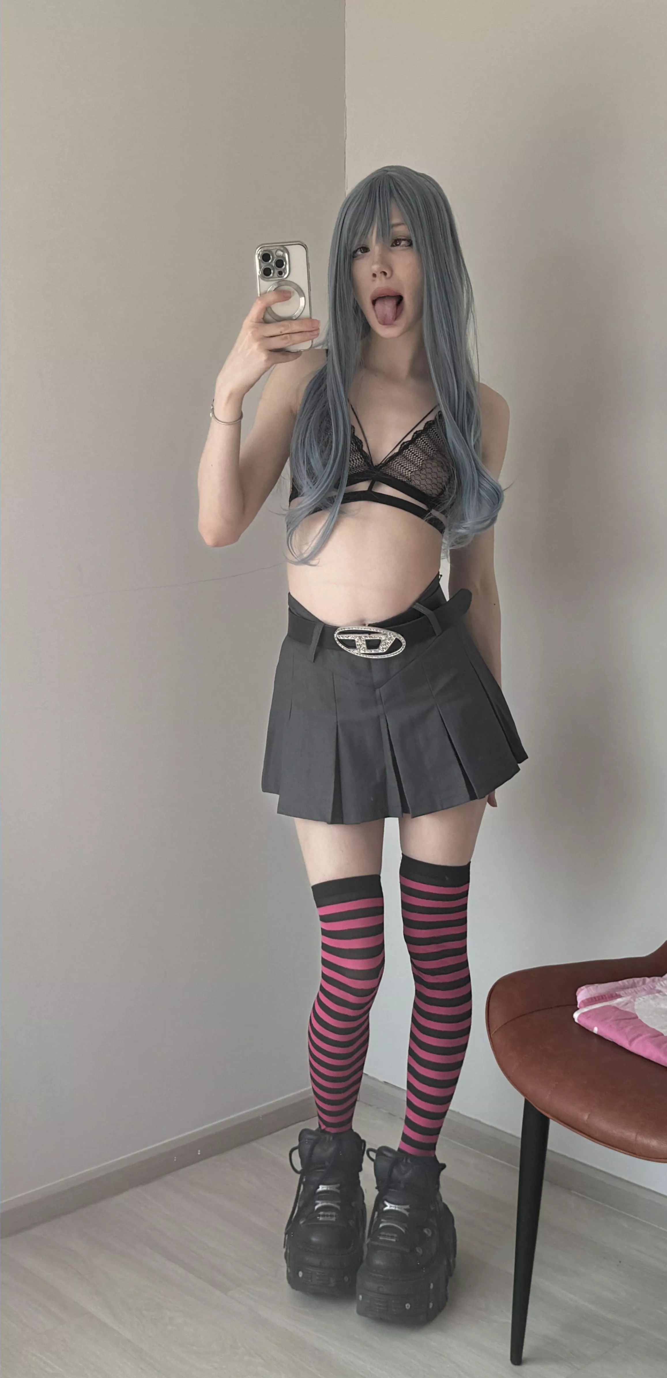 a little crazy and excited looking posted by DecayTattoo