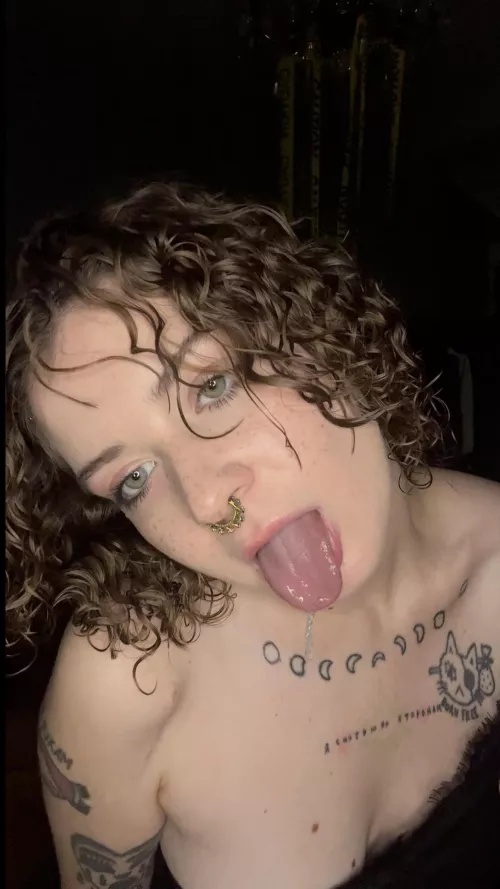 My top will soon be able to be squeezed out of my saliva by feetyourlick