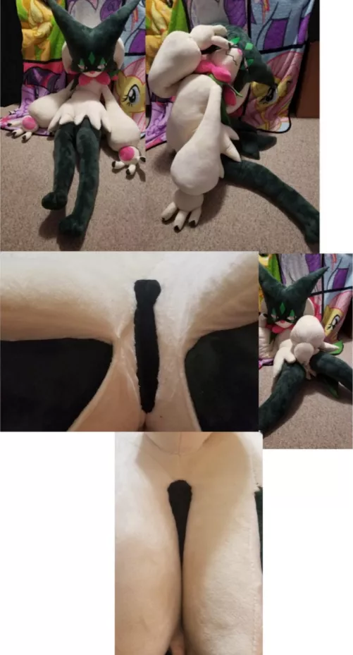 Recently commissioned NSFW fuckable giant huge life size female anthro Pokemon Meowscarada cat girl with useable pussy with clit plus anus by Furry-sale