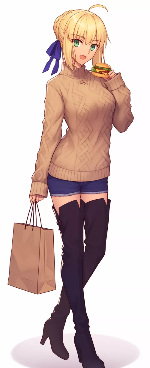 Saber [Fate/Stay Night]  by CheetahSperm18