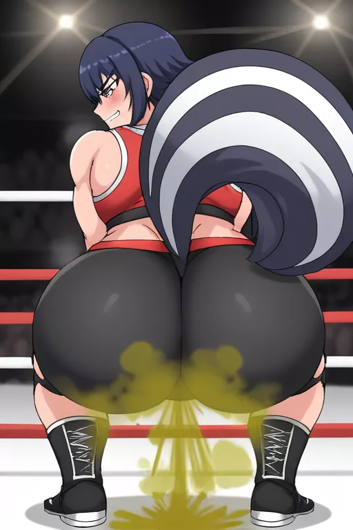 Skunkgirl Wrestler!!! [Fart] [Skunkgirl] [Wrestling] posted by Horniest-Around
