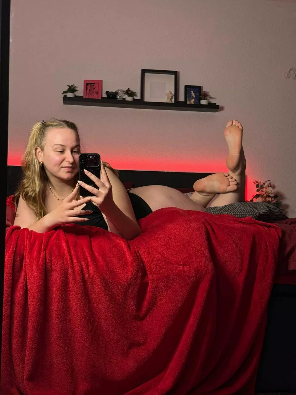 The good thing about big feet is that you have more to wipe off with your tongue posted by madisonhobbsx1