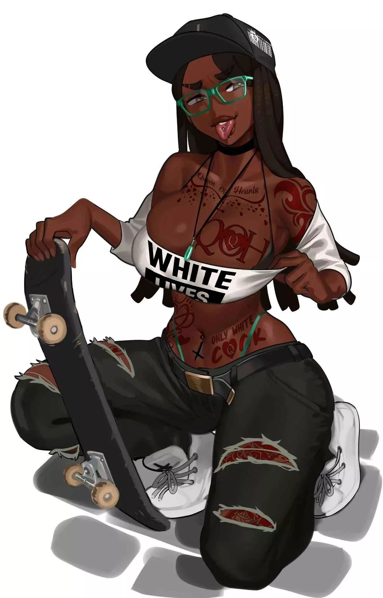 Bleached Skater Girl (Artist: Zane The Monster) posted by SweetAsCandy3