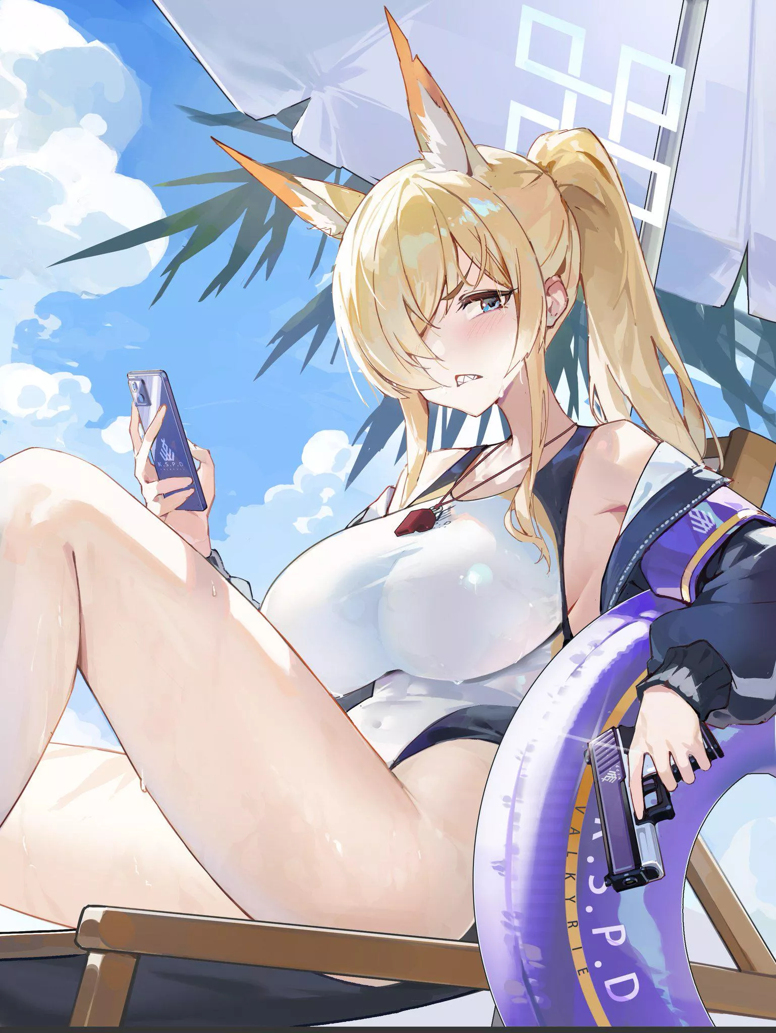 Disappointed Kanna on her phone  posted by marxsander2016