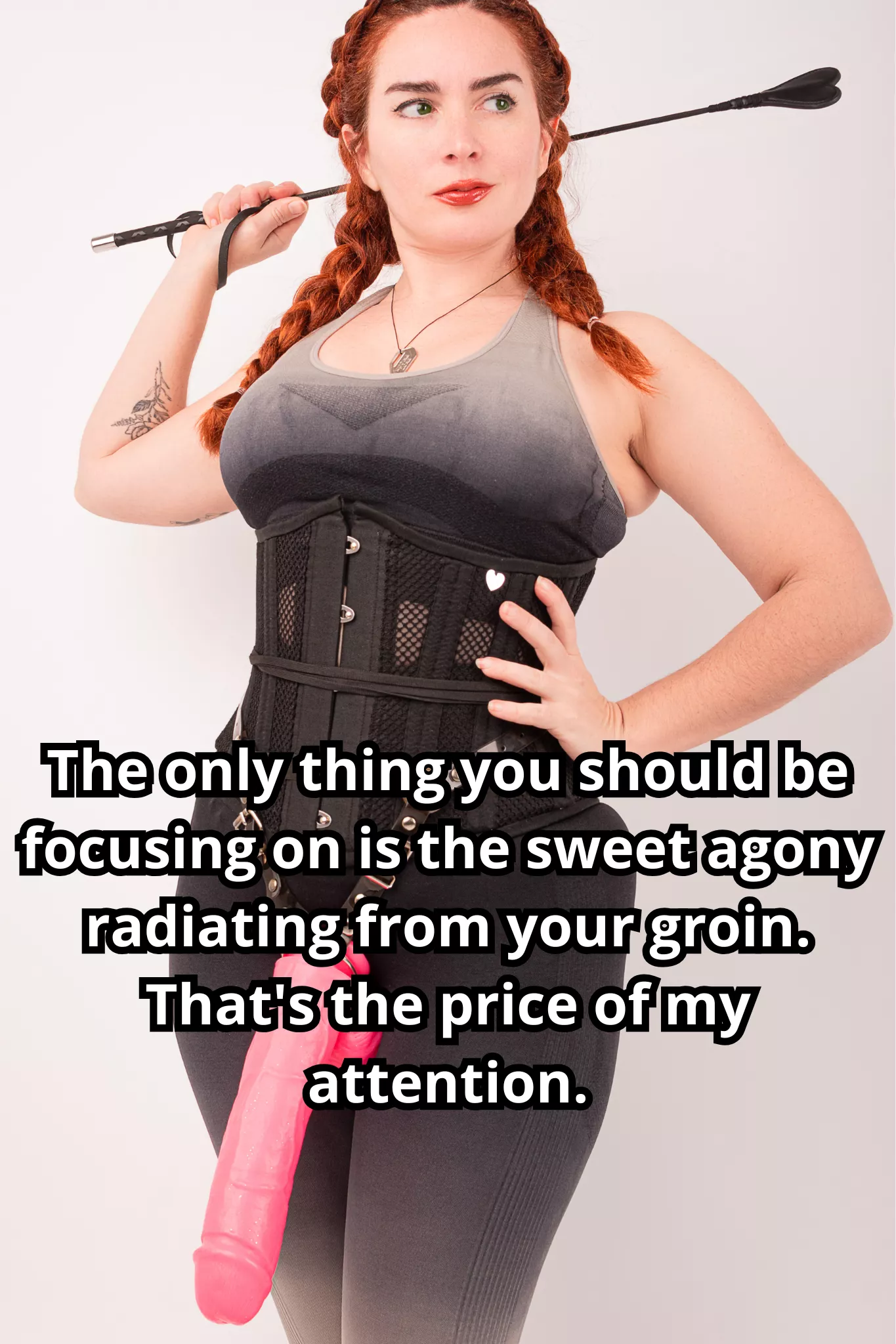 I love the way your body tenses up when I bring the crop down on your balls. Your discomfort is my delight. posted by MaiaRedhood