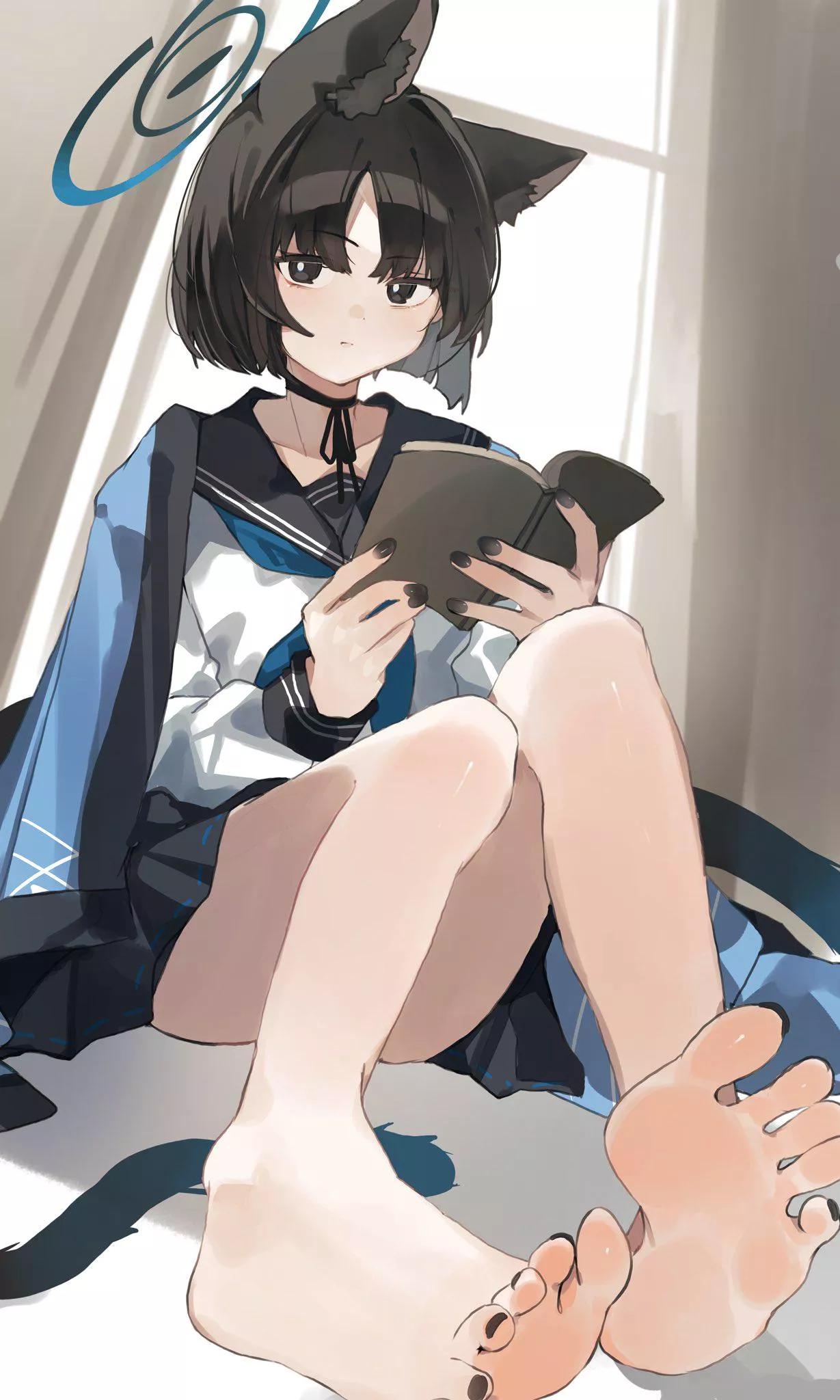 Kiryuu Reading A Book [Blue Archive] posted by A_MASSIVE_PERVERT