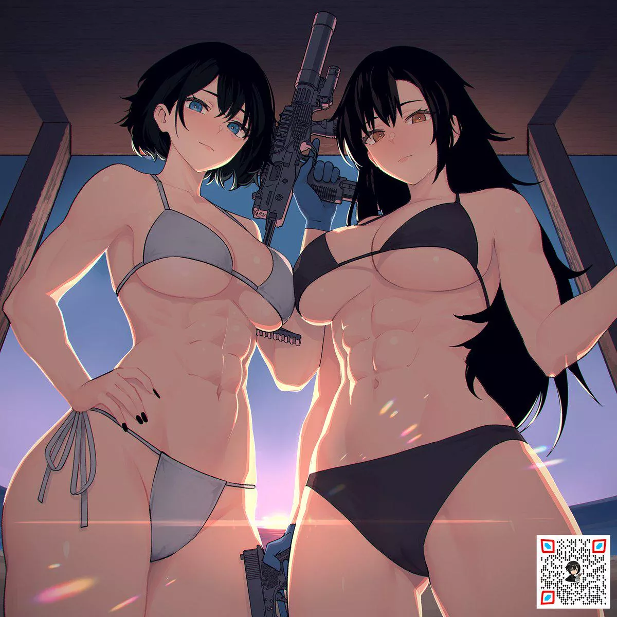 Lillie & Sera (Kuso Uragoner) [Original] posted by Throwawheylmao