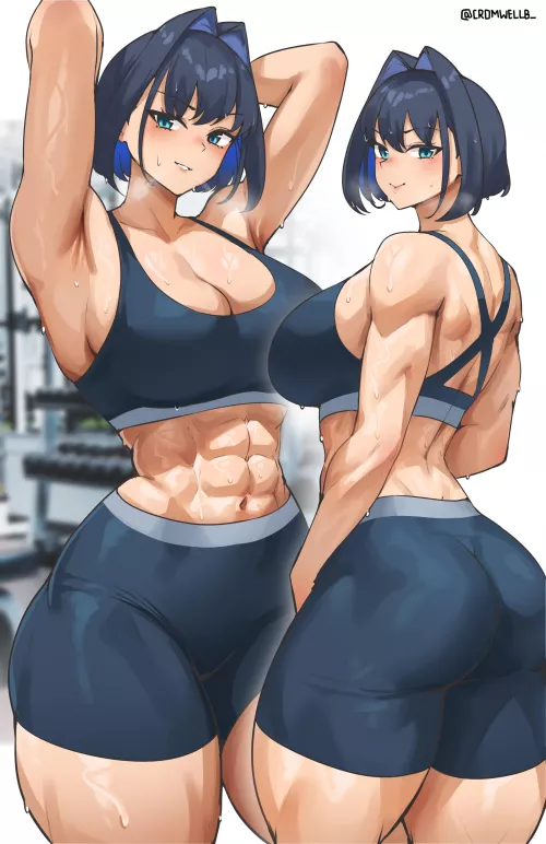 Muscular Kronii (cromwellb) [Hololive] by Throwawheylmao