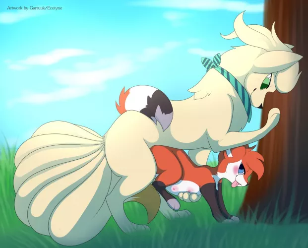 ninetales/fox pregnant sex [M/F] (garruk) by TheDarkLordScaryman