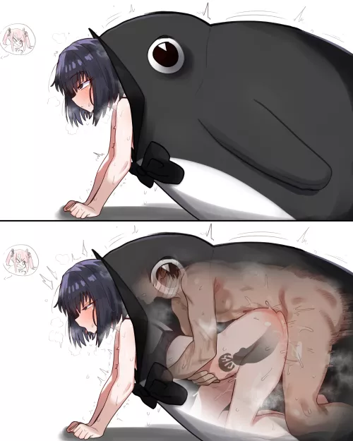 Penguin costume sex (Ebora) by CheeseIT12
