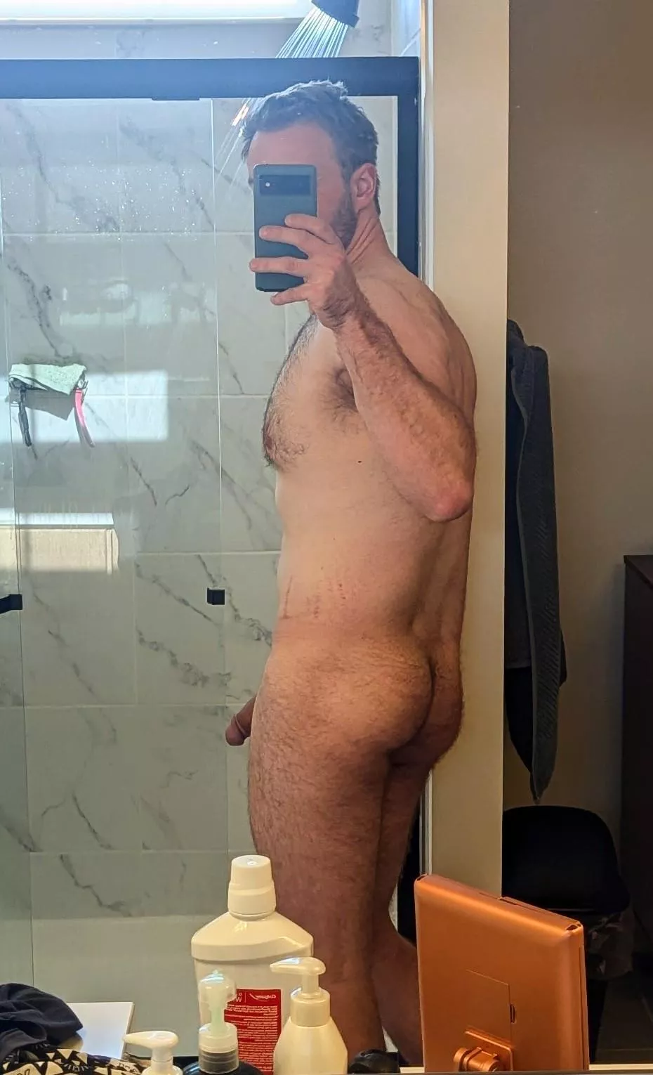 When you take a behind pic but your big dick photo bombs  posted by tomatoe1987