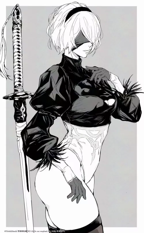 2B [Nier Automata] (by Nishii26mii) by Faoovo