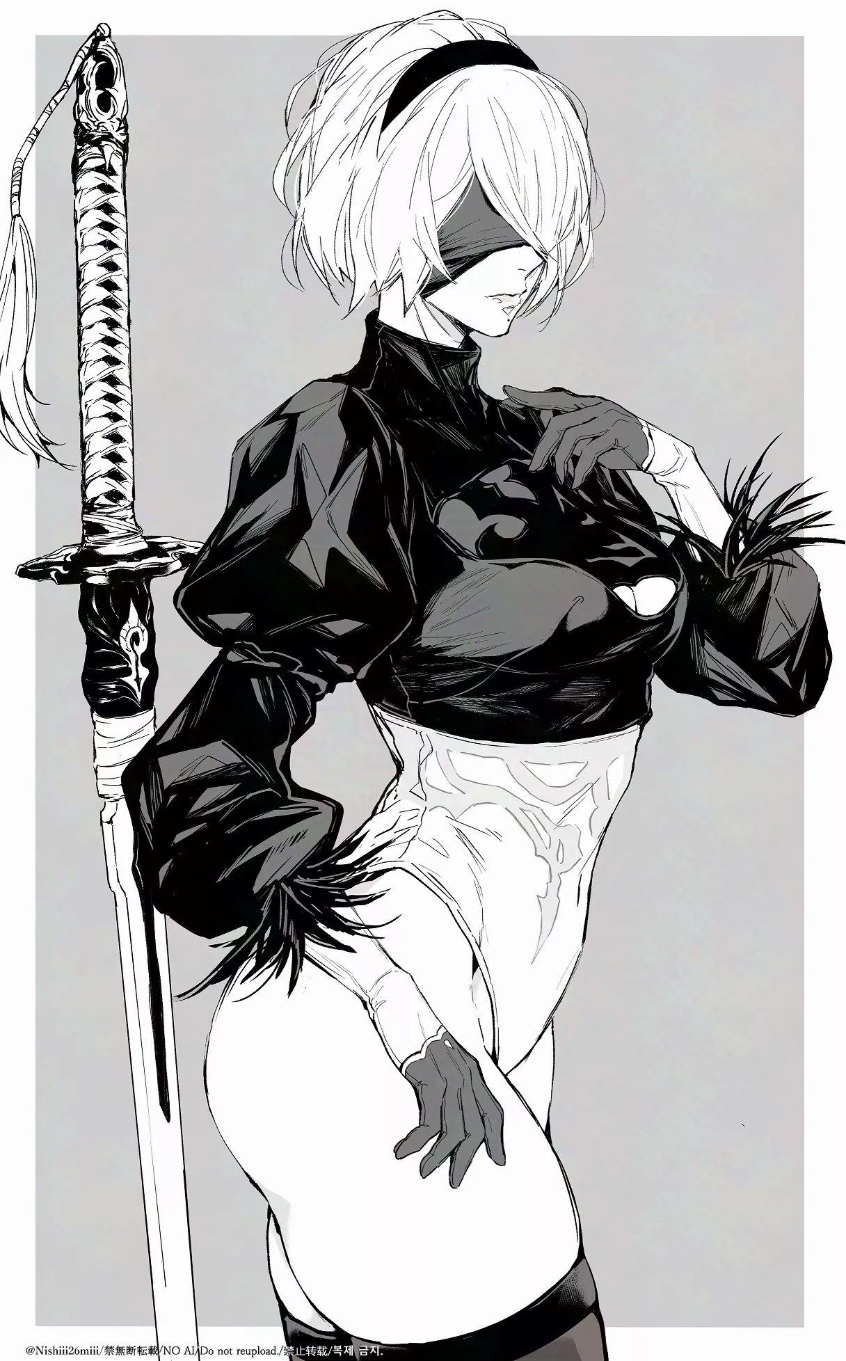 2B [Nier Automata] (by Nishii26mii) posted by Faoovo