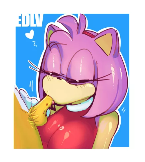 Amy Sucking Off Tails~ (EDLV) by AyoSimp87