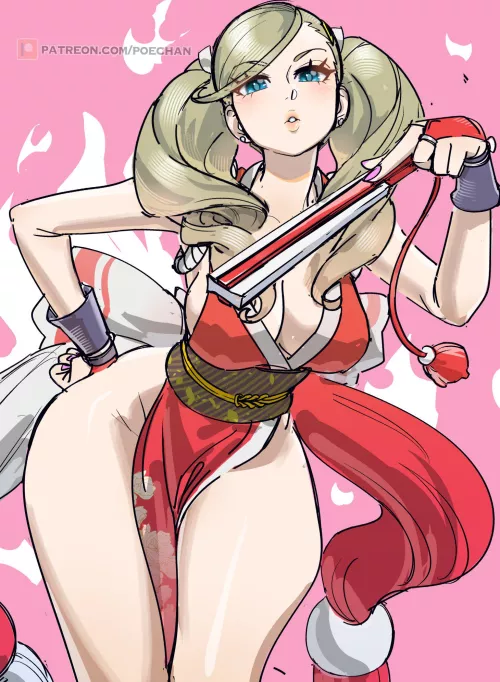 Ann Takamaki as Mai Shiranui by LafterMastr