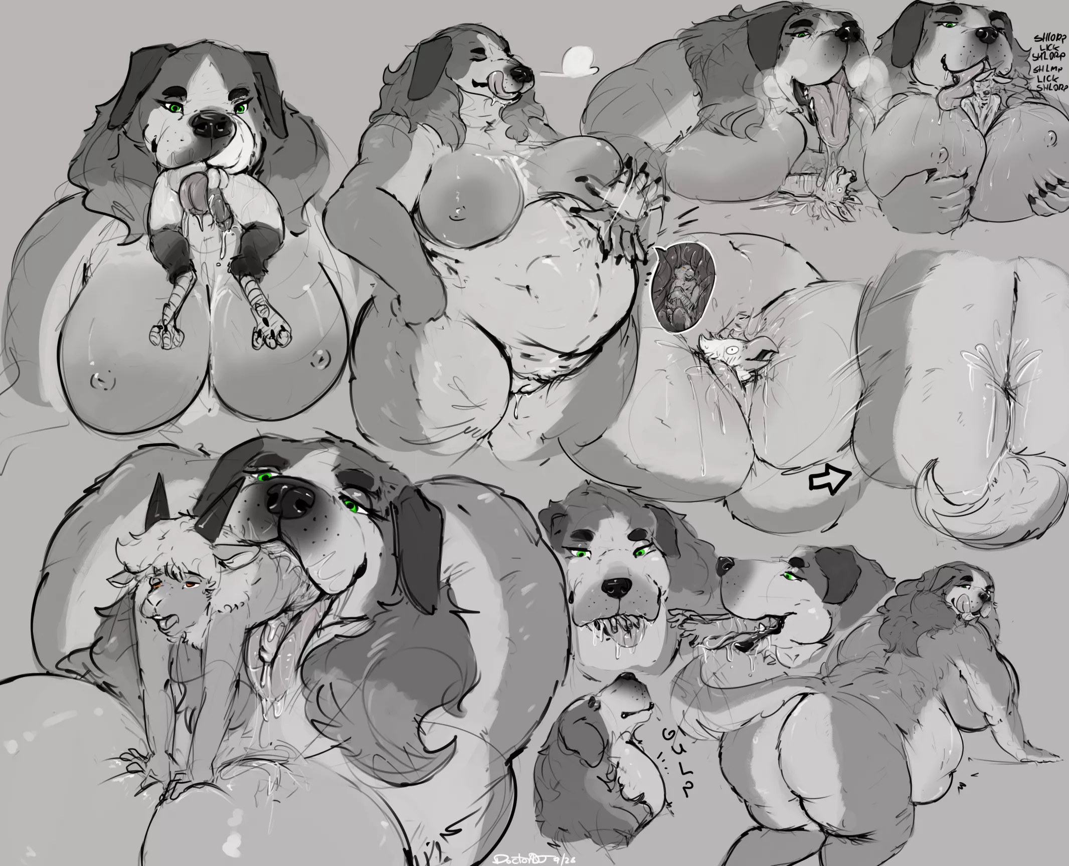 {comic} Multiple prey, multiple dog treats [MF] (doctordj/meesterman) posted by the-demonette