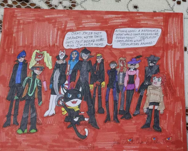 Oh fuck. The unholy Persona commission trinity is complete.  by ReaperQueen69