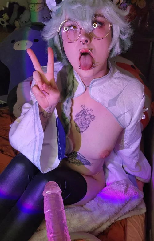 Sucrose from Genshin Impact, cosplayed by me!  by saintxvalentine