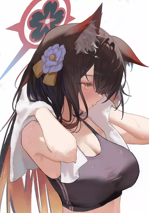 Wakamo after a workout  by marxsander2016