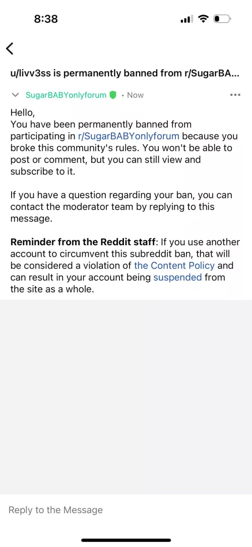 Anyone else get banned for no reason? Aww by livv3ss